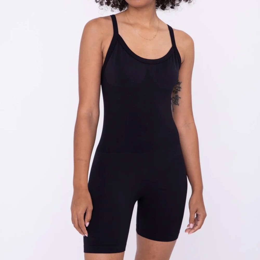 Mono B Sleeveless Micro-Ribbed Unitard
